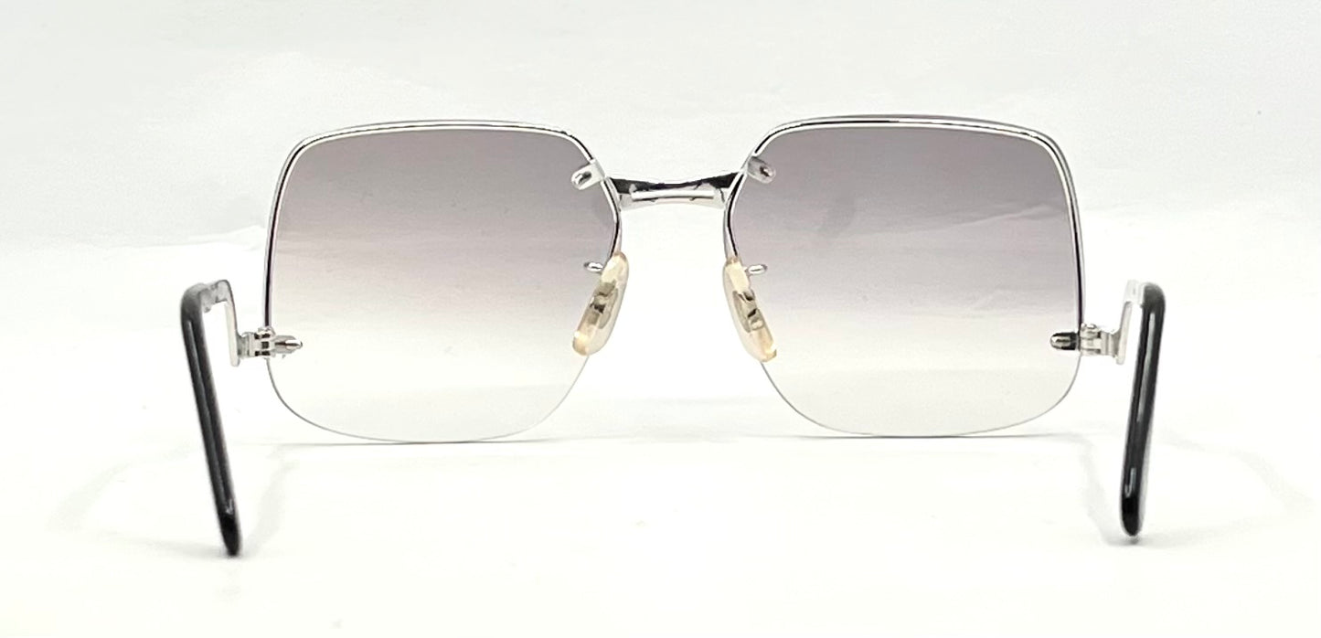 PS7 CAPRICE Rimless Square VINTAGE Sunglasses-Japan-Grey Gradient-Unworn