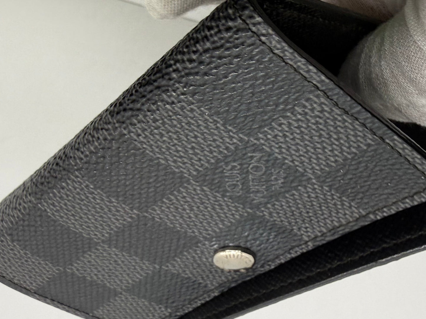 Louis Vuitton Damier Graphite 6 Ring Key Holder Wallet Made in France