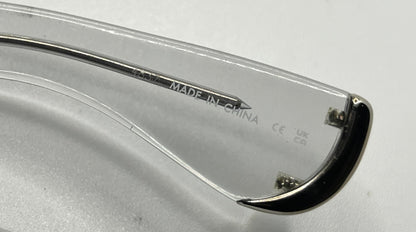 Garrett Leight x Officine Générale OGX Crystal w/New, Solid Rose Custom Tinted Lenses