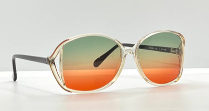 Sergio Valente SV207 Vintage Sunglasses w/New, Custom Tri-Gradient Lenses-Rare 80s Deadstock