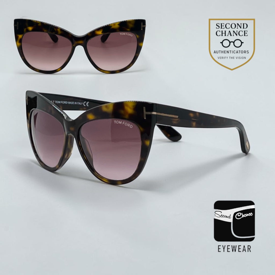 Tom Ford Nika TF523 52F Dark Havana-Vintage/Unworn Sunglasses-Case Italy