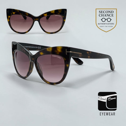Tom Ford Nika TF523 52F Dark Havana-Vintage/Unworn Sunglasses-Case Italy