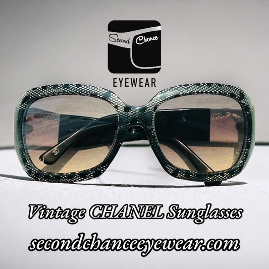 Vintage 90s Chanel Sunglasses-5146 c. 1125/3C-w/Brand New Berko’s Designs Lenses