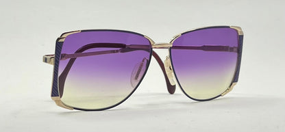 ZEISS 9293/0 Vintage Sunglasses w/New Purple to Yellow Gradient Custom Lenses-60mm