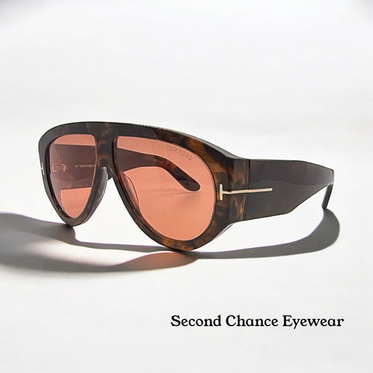 Tom Ford Bronson TF1044 52S – Dark Havana / Bordeaux – 60mm – Full Kit – New