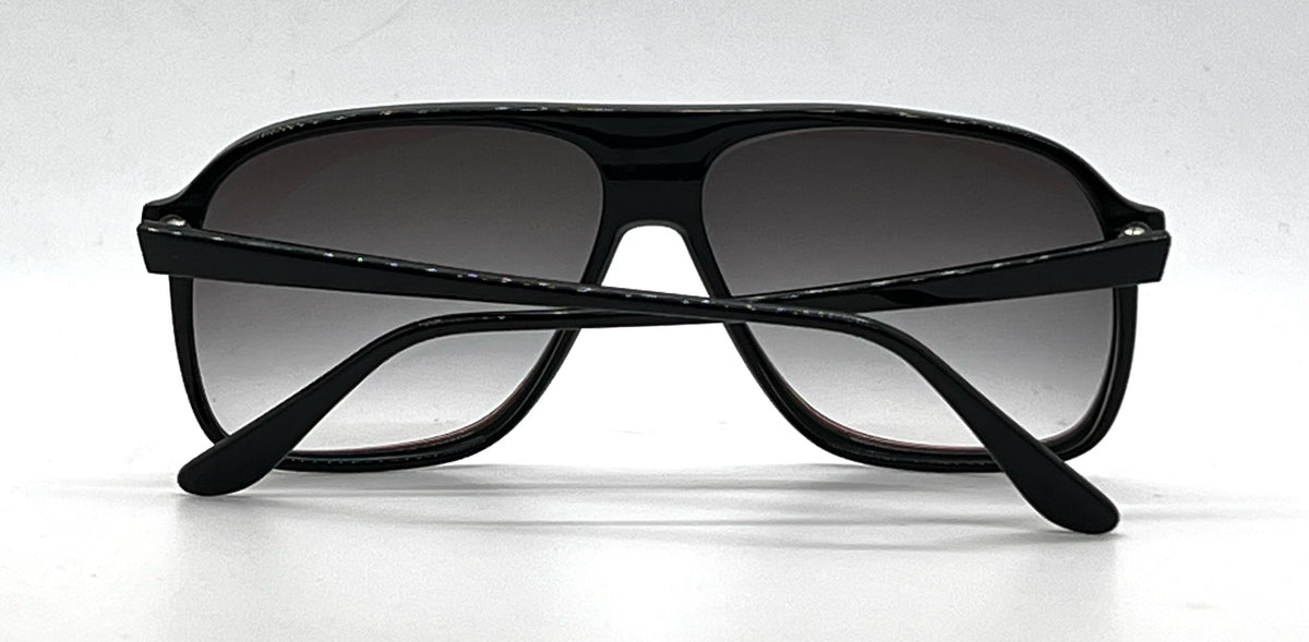 Avanti Racer Col.14 Vintage Black Pilot Sunglasses Unworn/Original-Handmade Italy