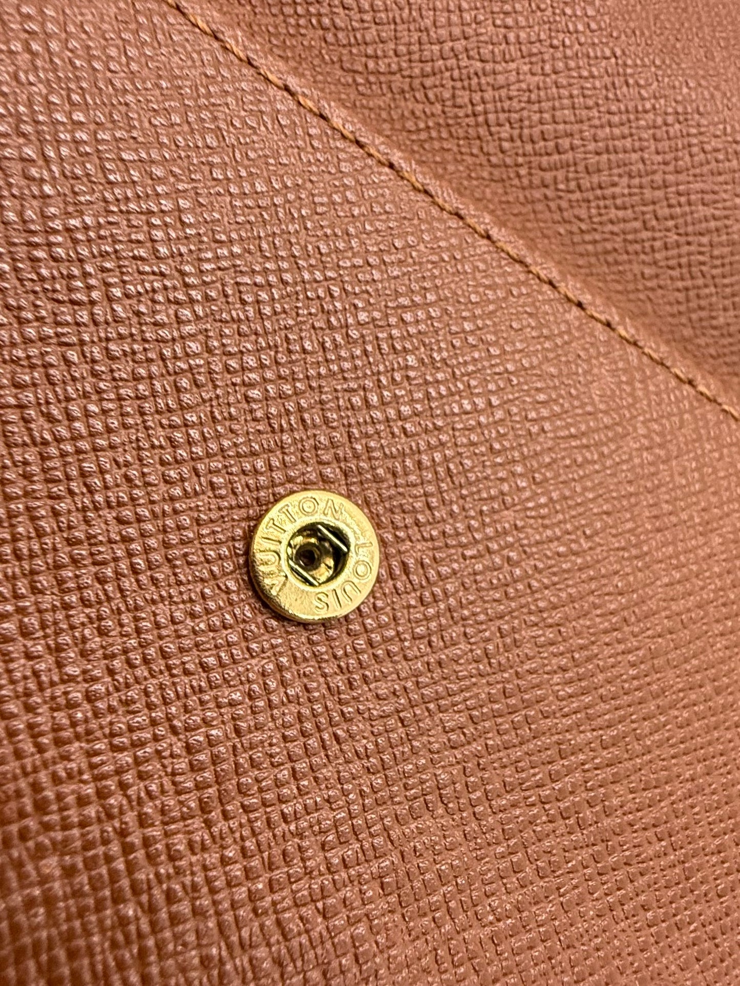 Louis Vuitton Vintage Monogram Long Wallet Clutch Brown-Authentic-France