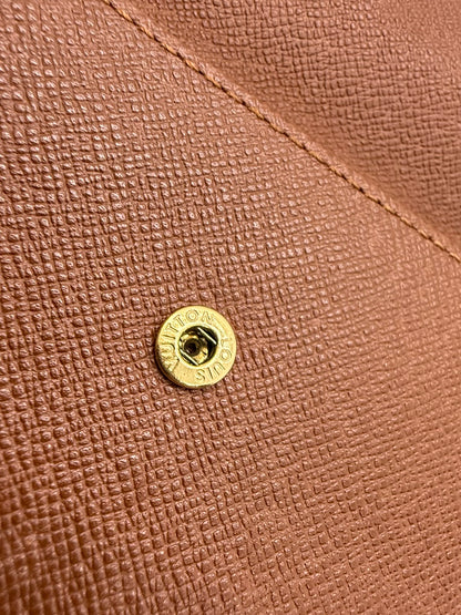 Louis Vuitton Vintage Monogram Long Wallet Clutch Brown-Authentic-France