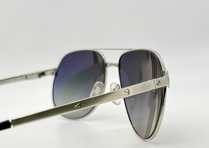 Cartier Santos-Dumont Edition Aviator Sunglasses Zeiss Polarized Deadstock