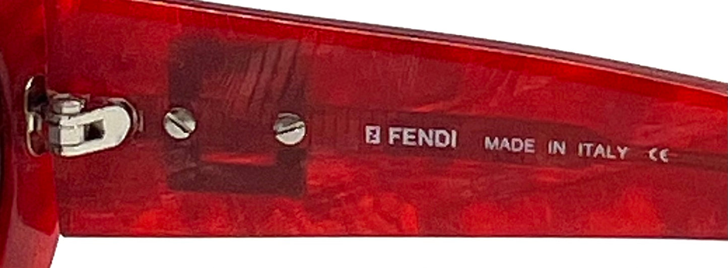 Fendi SL 7555 Z02-Red Logo-VINTAGE Sunglasses Made in Italy-Unworn