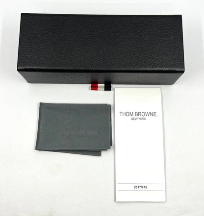 Thom Browne TBX417-53-01 Black Sunglasses-New Day/Night Green Custom Lenses-Unworn