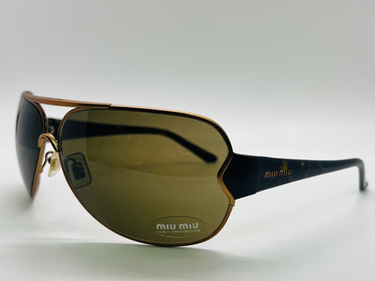 Y2K MIU MIU Pilot/Shield Sunglasses-Mod. SMU55G-Brand New/Unworn 68mm-FULL KIT