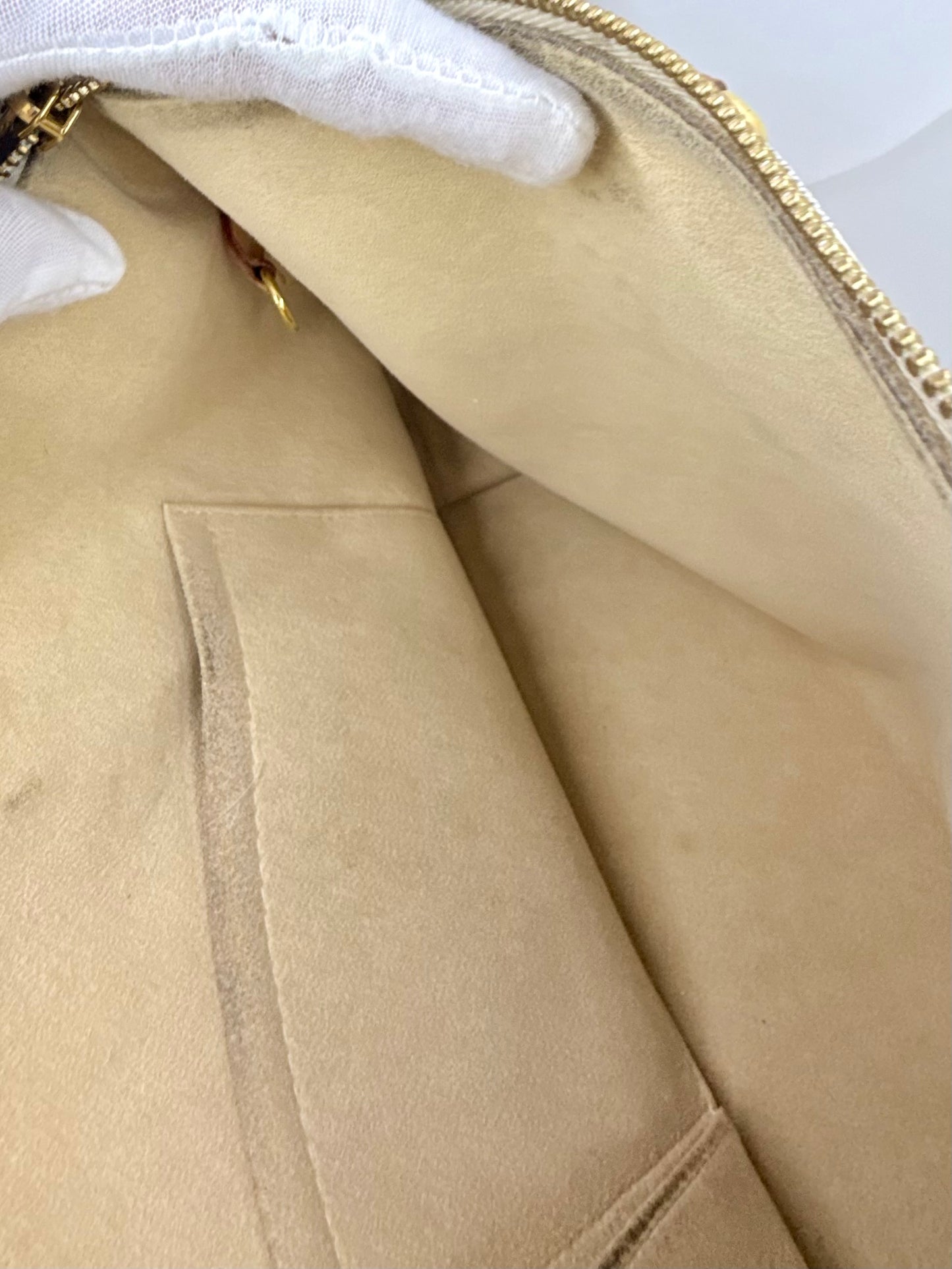 Louis Vuitton Saleya PM Damier Azur Tote Bag Gold Hardware