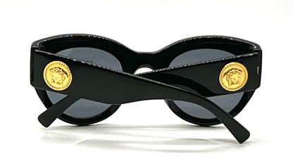 Versace VE4353 Tribute Medusa Vintage Sunglasses-Black-Deadstock