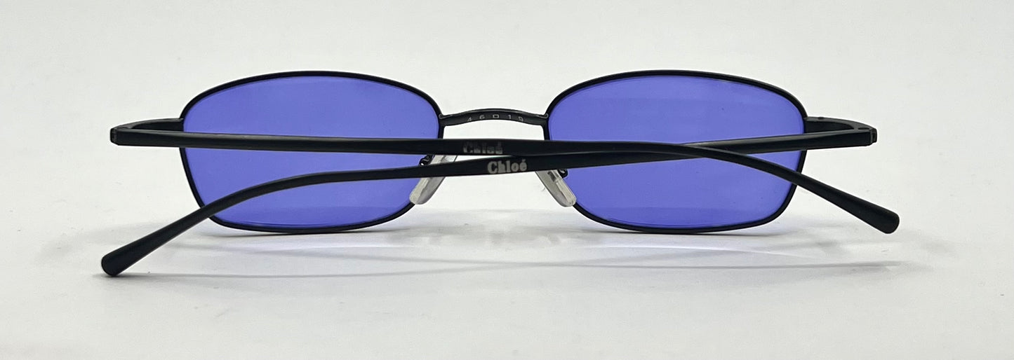 Chloé CL 1123 Titanium Sunglasses-Violet Second Chance Customs Lenses-UNWORN
