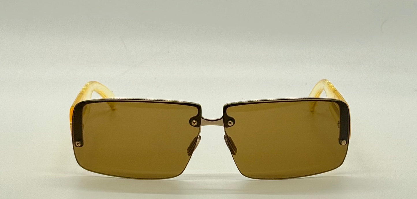 Prada SPR58B Rimless Vintage Shield Sunglasses Deadstock/Unworn-Italy
