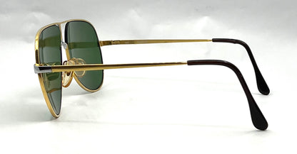 HEAD 77 F020-Vintage Aviator Sunglasses-Green Lenses-Italy-60mm-Unworn