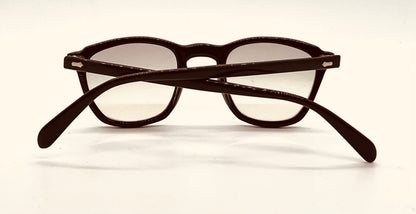 American Optical Vintage Hinge Wellington Chocolate Brown Zero Tint Eyeglasses