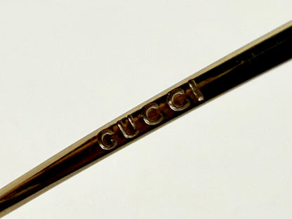 Gucci GG1777/S Strass Rimless Shield Sunglasses Gold/Brown 51mm-VINTAGE/UNWORN