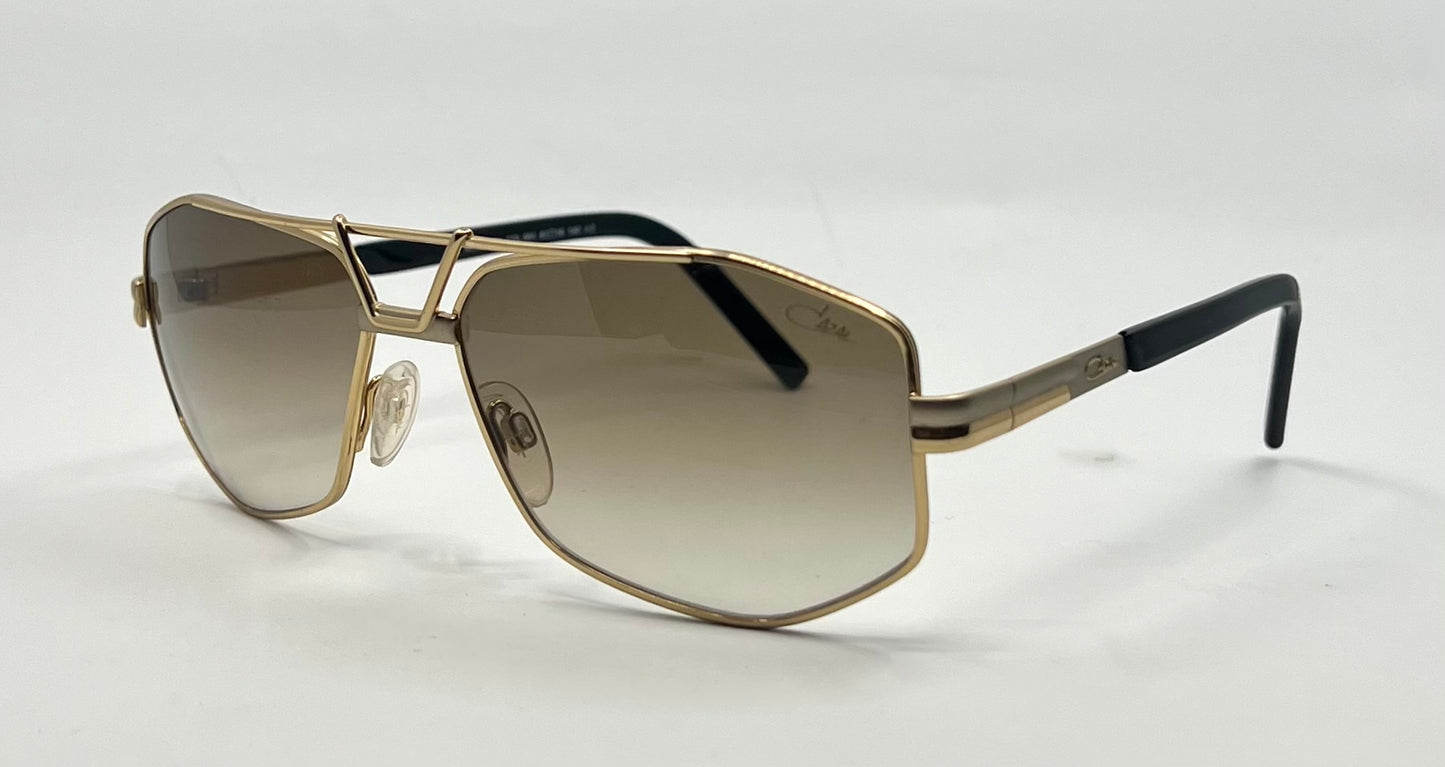 Cazal 9073 COL.001 Gold Black 61-16-140 Made in Germany-Vintage Sunglasses