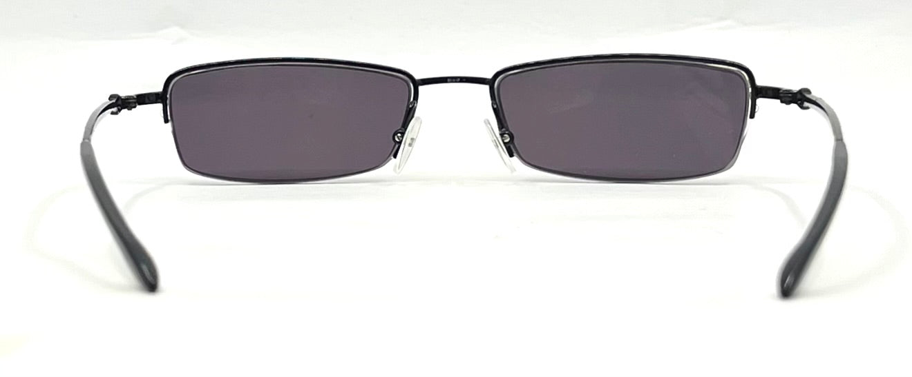 Dior CD 3627 Y2K VINTAGE Half-Rim Sunglasses-New Solid Smoke Custom Lenses-Unworn