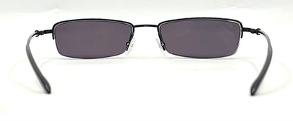 Dior CD 3627 Y2K VINTAGE Half-Rim Sunglasses-New Solid Smoke Custom Lenses-Unworn