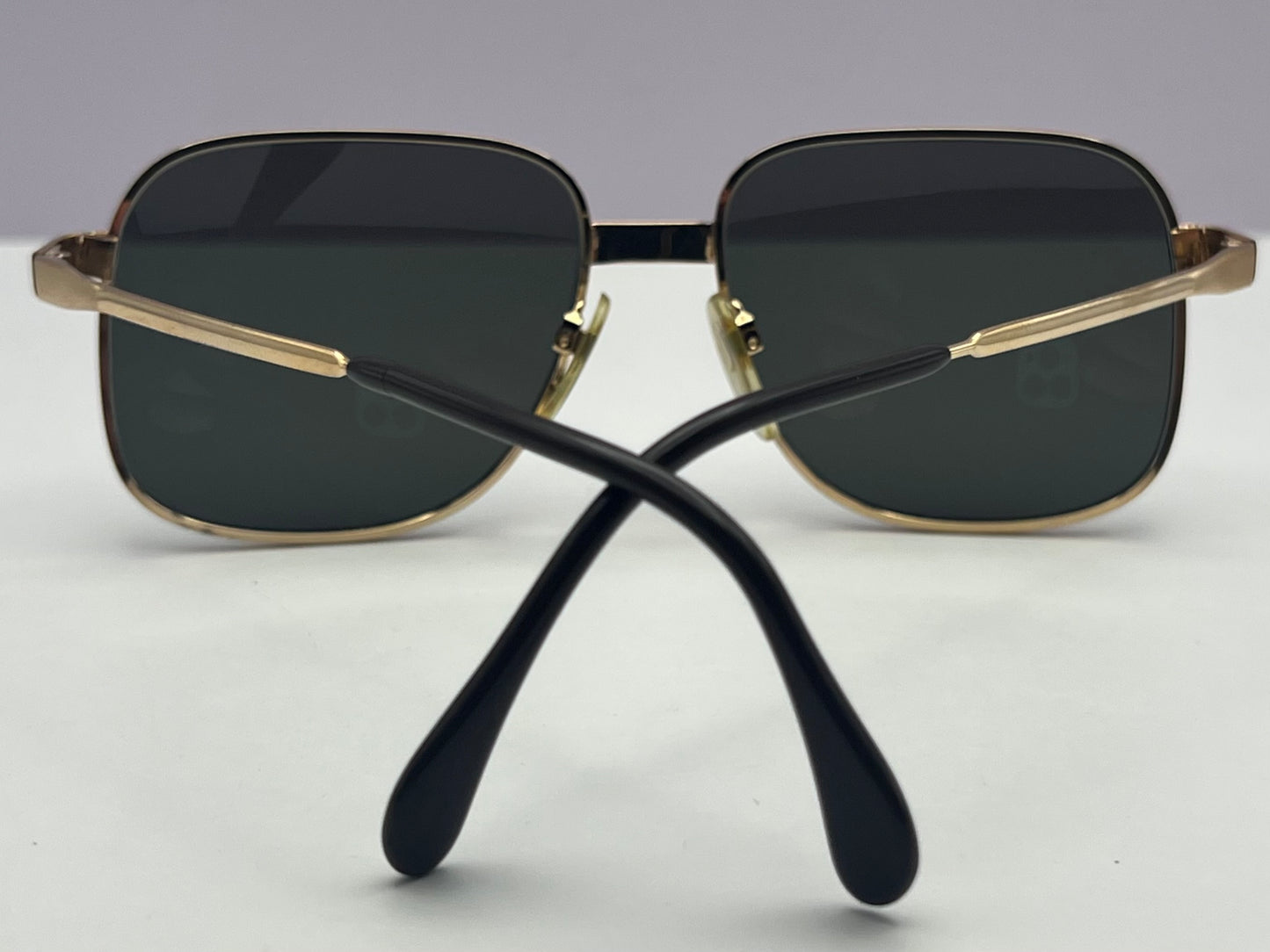 Vintage New/Old Leonard Harley Gold Plated Sunglasses- Mod. LH1010 GP 18ct. 55-16-