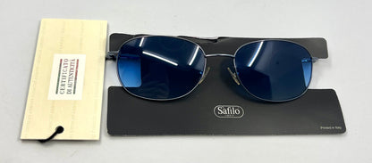 Giorgio Armani GA22 628 Vintage Sunglasses w/ Solid Blue Second Chance Custom Lenses