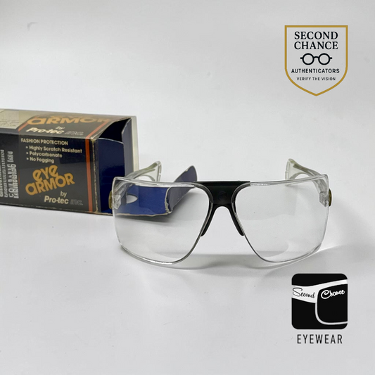 Gargoyles Eye Armor Pro-tec USA-VINTAGE Shield Sunglasses NOS + Case