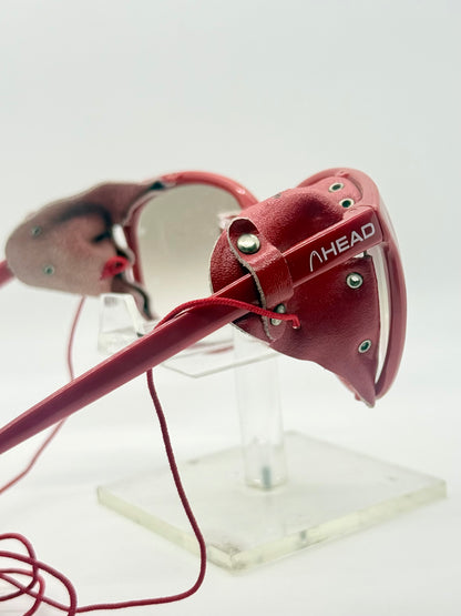 HEAD 4 PEAK Vintage Alpine Glacier Sunglasses Japan Leather Side Shields