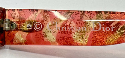 Christian Dior 2497 Optyl Red/Gold Marble- 80s VINTAGE Sunglasses-Germany-62mm
