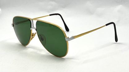 HEAD 77 F020-Vintage Aviator Sunglasses-Green Lenses-Italy-60mm-Unworn
