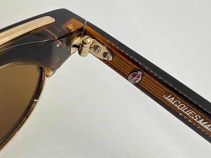 JACQUES MARIE MAGE X BEAUVOIR in COFFEE-New Solid Tobacco Custom Polarized Lenses-Ltd. 300 pcs.-FULL KIT