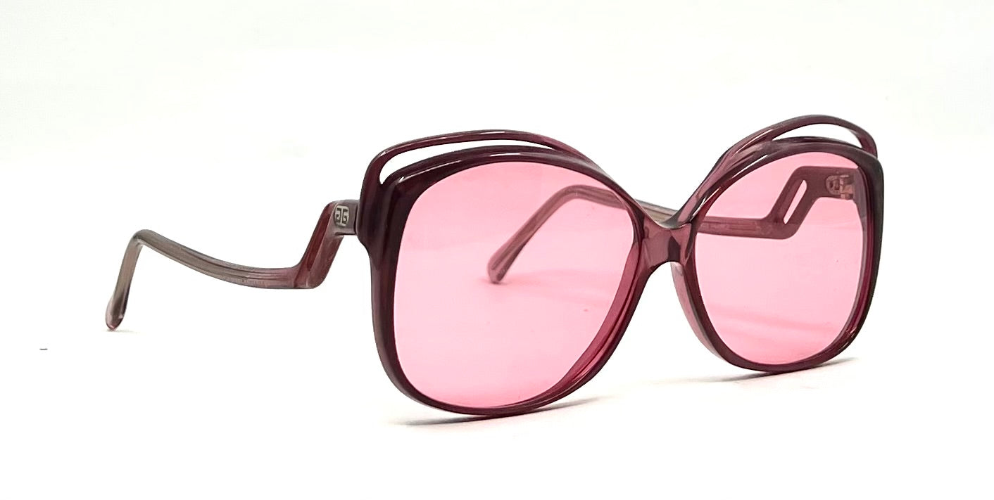 GIVENCHY AA VINTAGE Oversized Sunglasses-New Rose Custom Lenses-Unworn-France