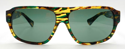 Deadstock Kala Eyewear - USA Made Green/Brown/Amber Tortoise Shell Sunglasses