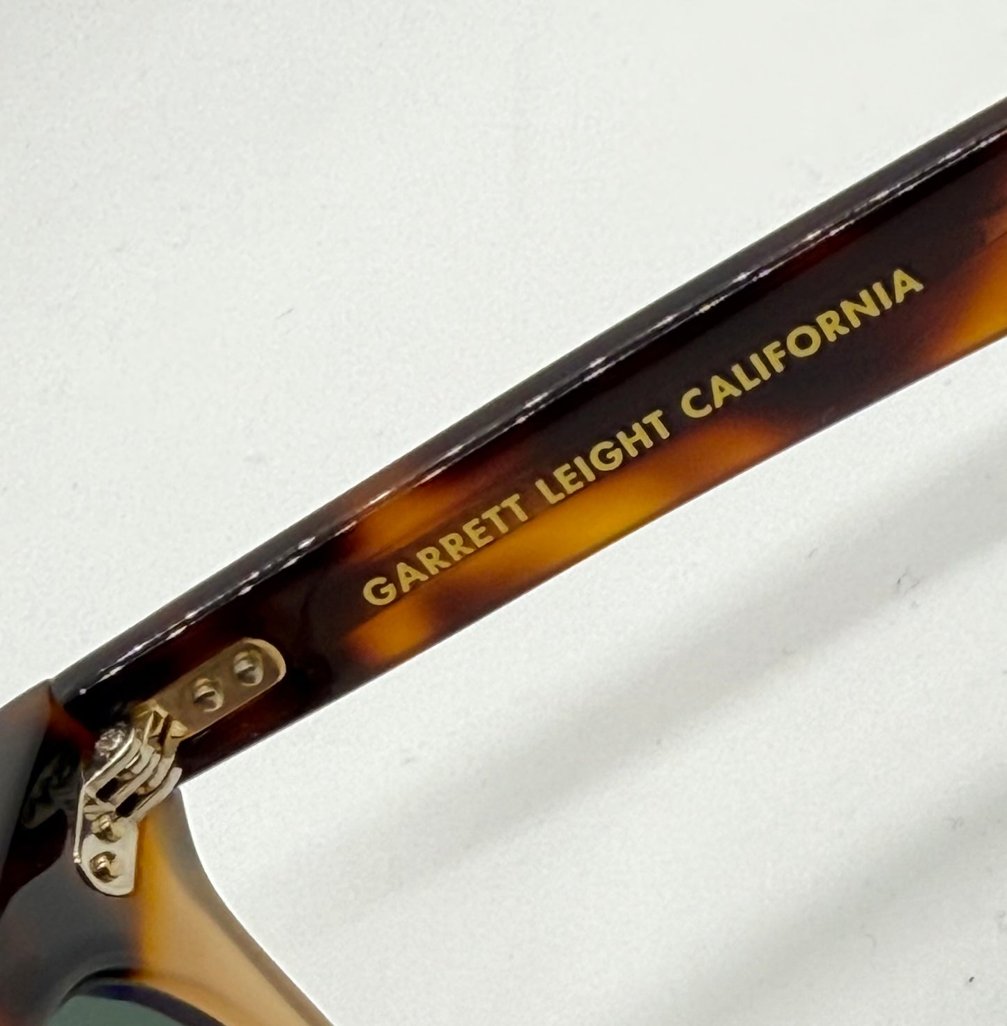 Garrett Leight LO-B Cap Sunglasses 46-23/Premium Glass-Tortoise-New/Unworn-Full Kit