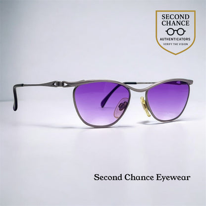 Les Copains LC 110 Y2K Vintage Sunglasses w/New Purple Custom Lenses-Unworn