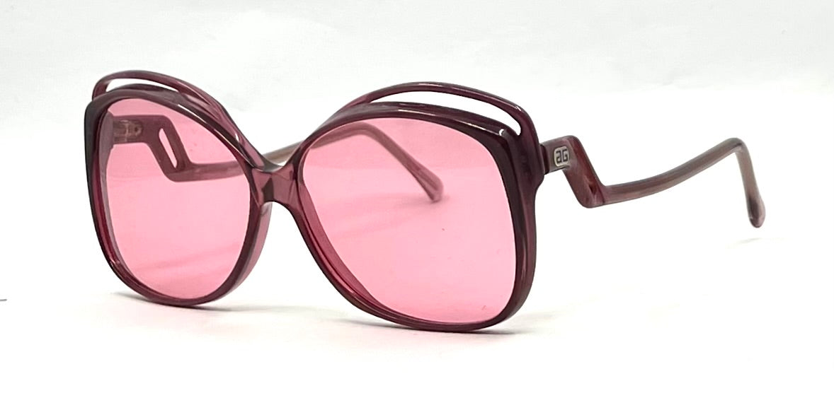 GIVENCHY AA VINTAGE Oversized Sunglasses-New Rose Custom Lenses-Unworn-France