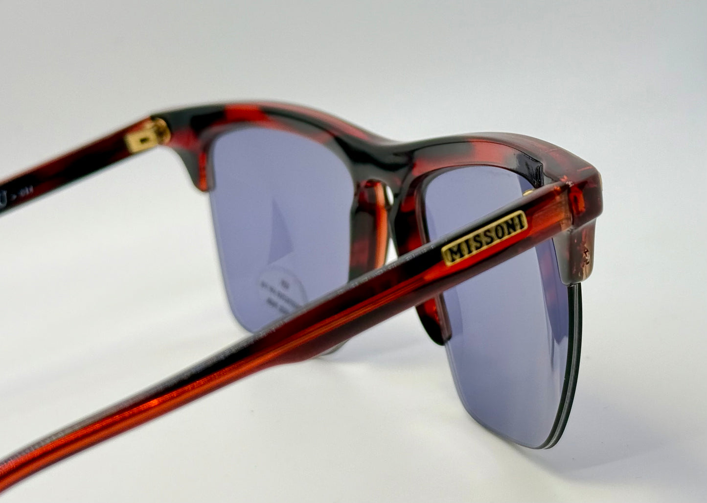 Vintage 1970’s Missoni M52U Sunglasses, Tortoise with Gold Accents, NOS Italy