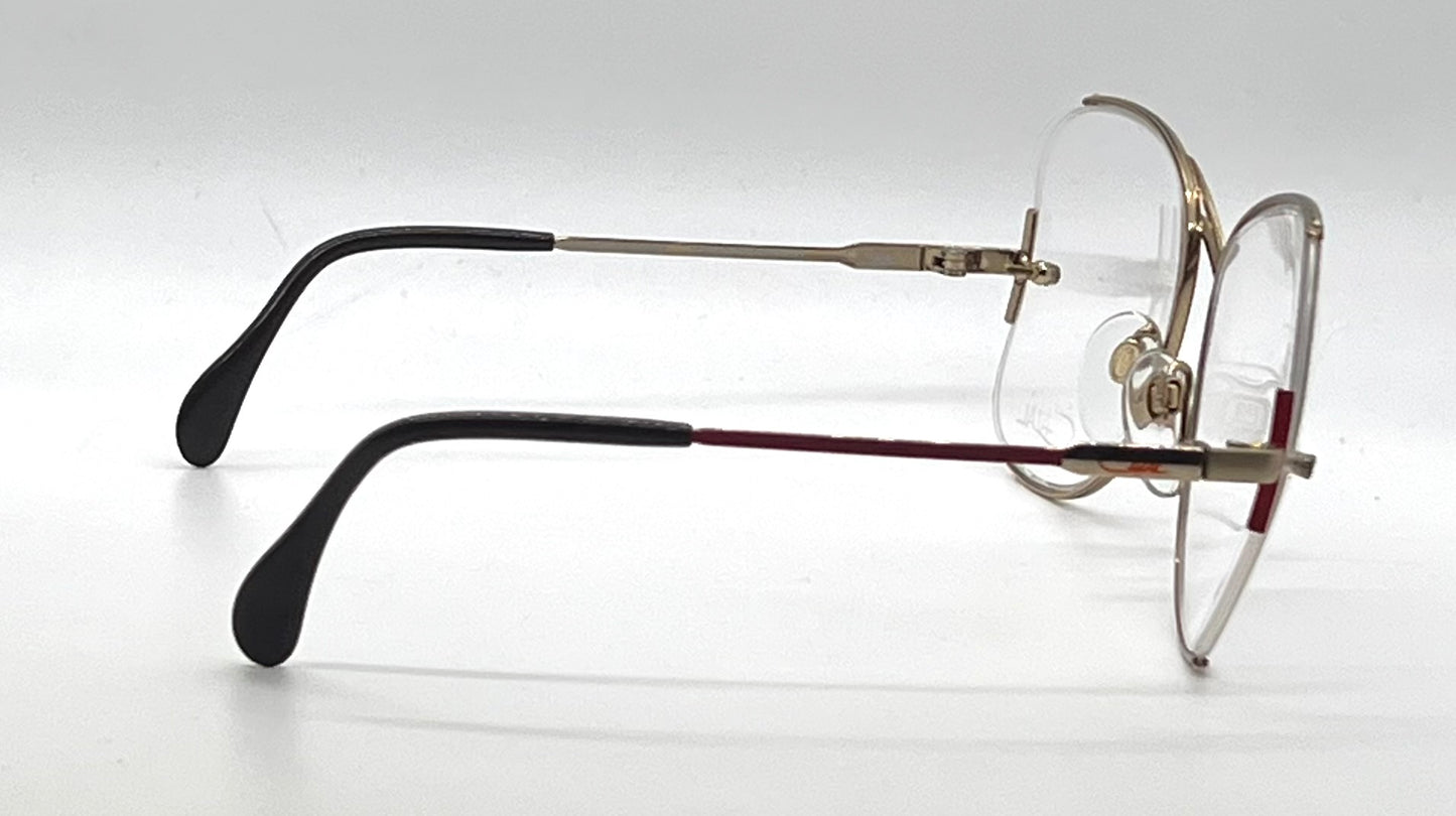 Vintage CAZAL 221 COL 309 West Germany NOS Rimless Optical 59-17 Unworn