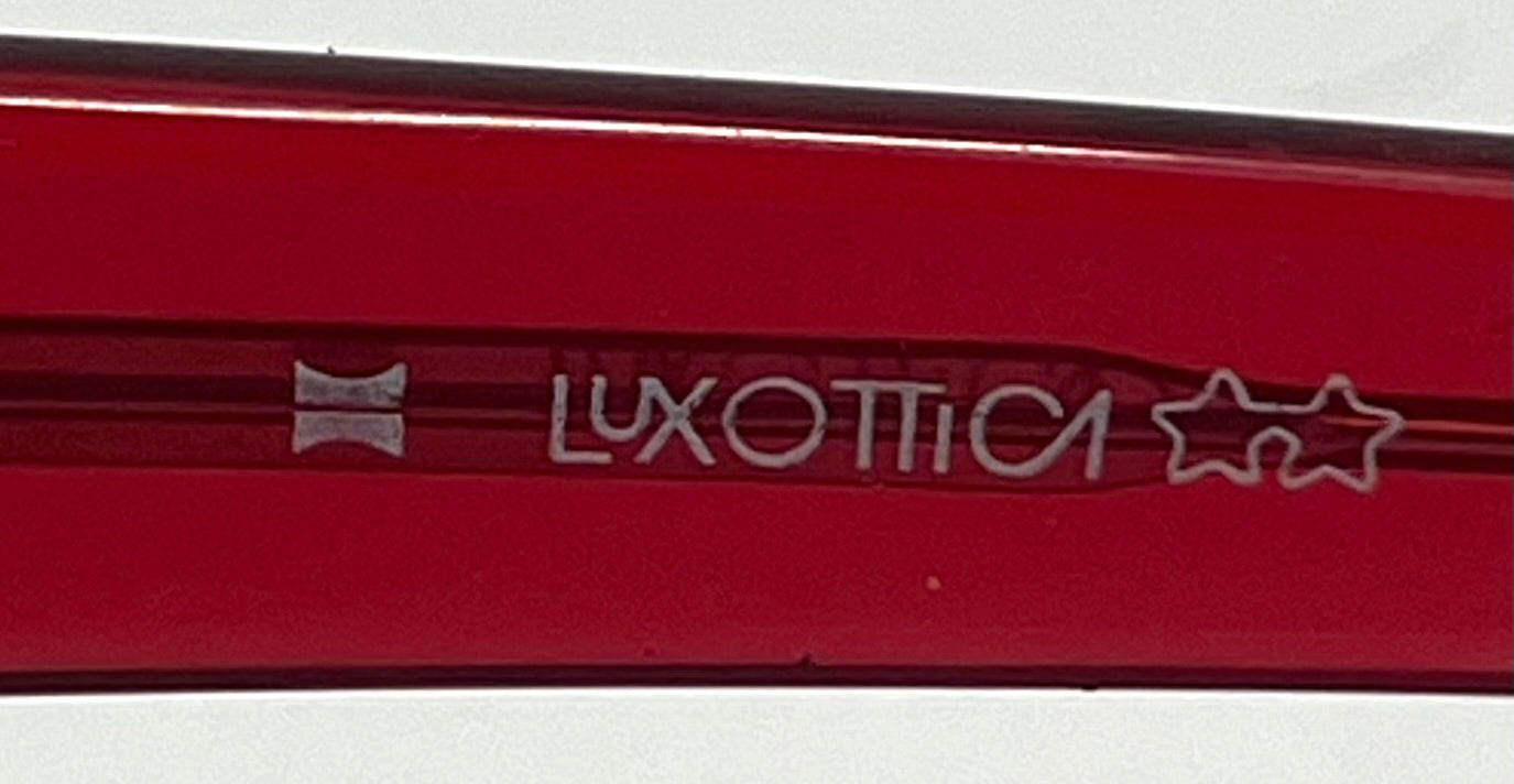 Luxottica Clear Red VINTAGE Sunglasses Unworn-w/New Custom Day/Night Lenses