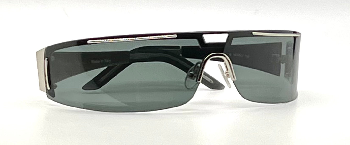 Basile BA4303 Col. 60 - Vintage Shield Sunglasses Unworn/NOS-Italy