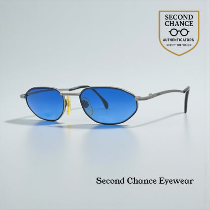 Jaguar 3326 263 Vintage Sunglasses 50-18 Unworn w/ Solid Blue Second Chance Customs