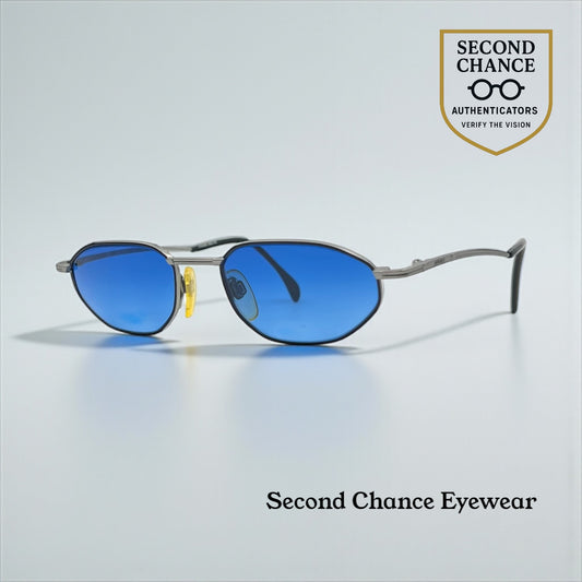 Jaguar 3326 263 Vintage Sunglasses 50-18 Unworn w/ Solid Blue Second Chance Customs