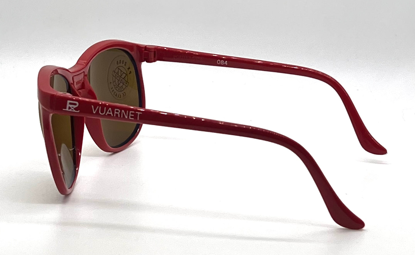 Vuarnet 084 PX2000 France Red NOS/Full Kit-Vintage 80s Sunglasses-