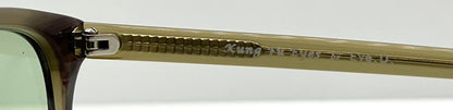 Kung Fu Eyes by Eve.D. 1031 with New, Custom Green  Tint Lenses-Y2K Sunglasses