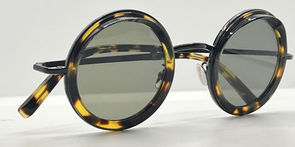Cutler and Gross 1277 C03 Round Tortoise Sunglasses– New/Unworn-Full Kit-44mm