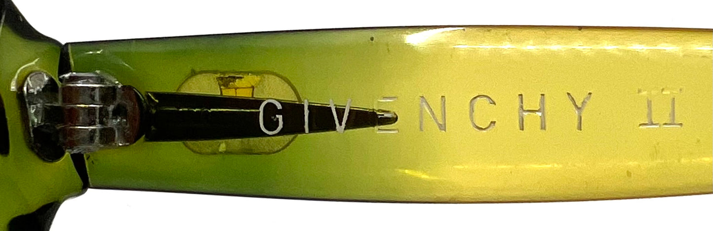 GIVENCHY II VINTAGE Optyl Sunglasses Green Citrine- New Solid Rose Custom Lenses