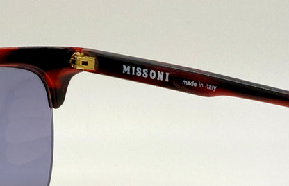 Vintage 1970’s Missoni M52U Sunglasses, Tortoise with Gold Accents, NOS Italy