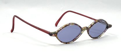 Jean Lafont Paris Lotus 48 Unworn Vintage Sunglasses-New Soft Blue Custom Lens